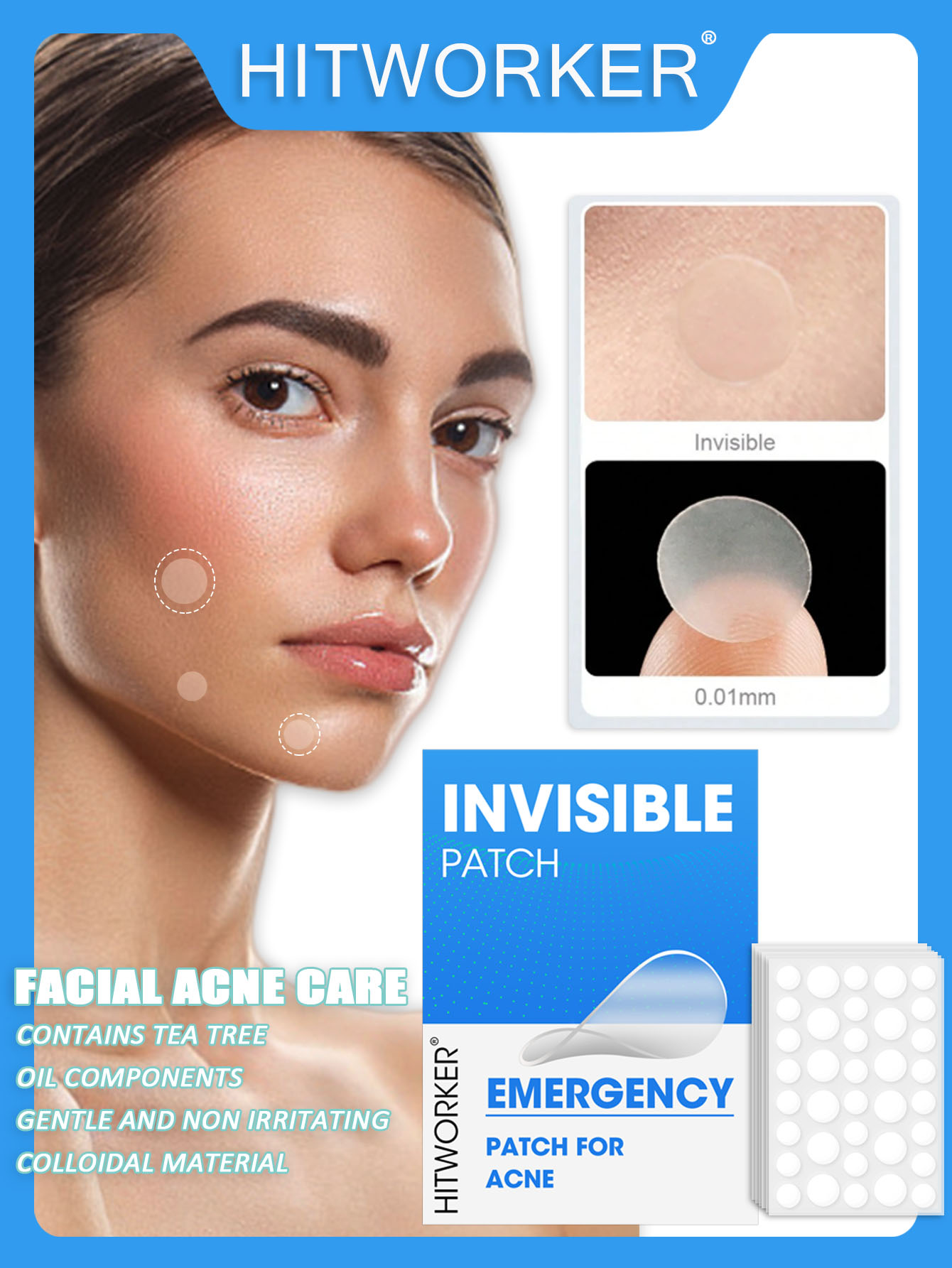Skincare China - Гидроколлоидный пластырь от прыщей, очищающая эссенция