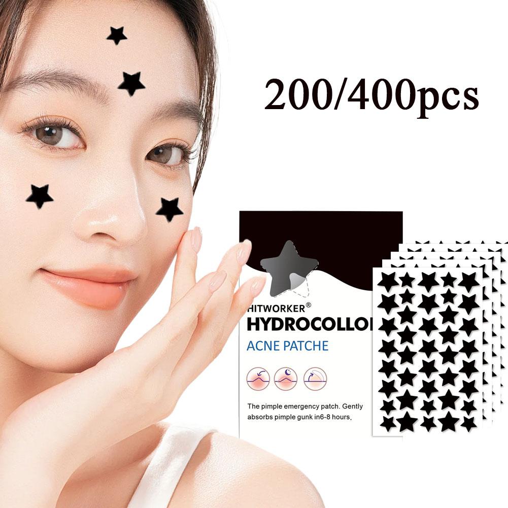 Face Moisturizer - 200/400 шт. черных гидроколлоидных пластырей от